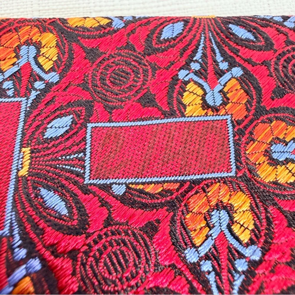 Robert Talbot Seven Fold Limited Edition 2/40 Hand Sewn Floral Print Silk Tie